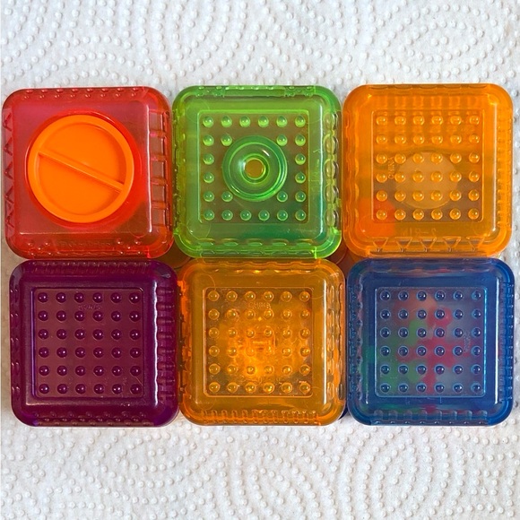6 Vintage Fisher Price Peek-A-Boo Blocks. Sensory Themed. Set #2. - Picture 6 of 6